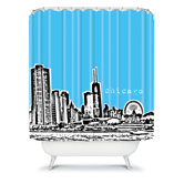 Bird Ave Chicago Shower Curtain