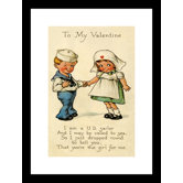 To My Valentine Framed and Matted Print