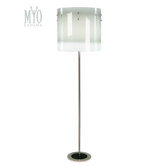 Elegance 3 Light Crystal Floor Lamp with Shade