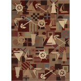 Ohana Paradise Anchors Aweigh Novelty Rug