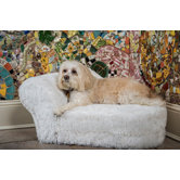 Furry Chaise Dog Bed