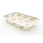 Tulips 5.08cm Hand-Decorated Lasagne Dish