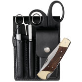 Square Paddle Leather Holster Set