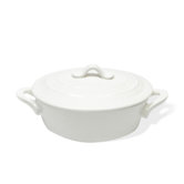 White Basics 112-oz Oven Chef Oval Casserole