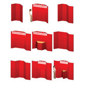 Hero H12 Full Height Exhibit Panel with Curved Edges and Backlit Header