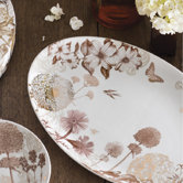 Floriography Oval Serving Tray