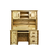 Glacier Country Desk with Hutch
