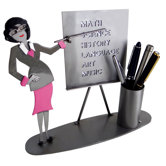 Desk Accessory Teacher Female Pen Holder