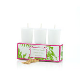 Classic Toile Citron Du Sud Votive Candle Set