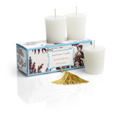 Classic Toile Japanese Quince Votive Candle Set