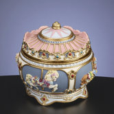 Carousel Hinged Trinket Box