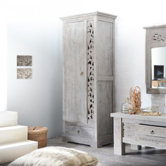 Schrank "Antika Grey" aus Mangoholz