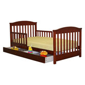 Mission Toddler Bed with Storage Drawer