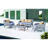 Stoic Outdoor 4 Piece with Seating Group with Cushions