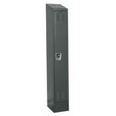 ReadyBuilt II One Wide Single Tier Locker in Hallowell Gray