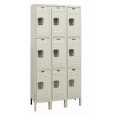 Galvanite Locker Triple Tier 3 Wide (Assembled)