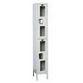 Safety-View Stock Lockers - Double Tier - 1 Section (Assembled)