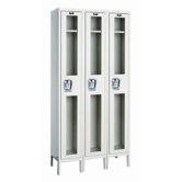 Safety-View Stock Lockers - Single Tier - 3 Sections (Assembled)