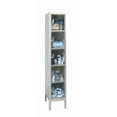 Safety-View Plus Stock Lockers - Five Tiers - 1 Section (Unassembled)