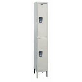 Maintenance-Free Quiet Stock Lockers - Double Tier - 1 Section (Unassembled)