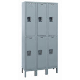 Maintenance-Free Quiet Locker Double Tier 3 Wide (Assembled)
