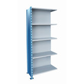 Hallowell High Capacity Closed H-Post Shelving, Starter Unit with 5 Shelves