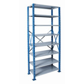 H-Post Shelving High Capacity Open Type Starter and Optional Add-on Unit with 8 Shelves