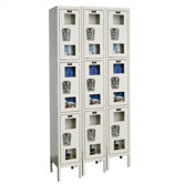 Safety-View Stock Lockers - Triple Tier - 3 Sections (Unassembled)