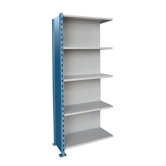H-Post High Capacity Shelving 5 Adjustable Shelves Add-on Unit Closed Style