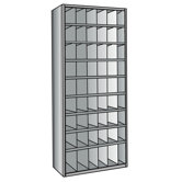 Hi-Tech Metal Bins with 3" Front Bins Shelving