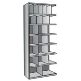 Hi-Tech Metal Bin Shelving Add-on Unit (6) 6" W x 12" H, (4) 9" W x 12" H, (12) 12" W x 12" H, (2) 18" W x 12" H Bins