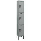 Maintenance-Free Quiet Locker Triple Tier 1 Wide (Knock-Down)