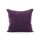 Royal purple velvet euro sham