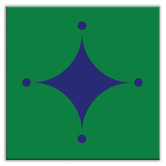 Folksy Love Decorative Tile in A-boo Blue-Green