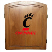 NCAA - Oak Finish Dart Board Cabinet