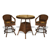 Lexington 3 Piece Bar Height Dining Set