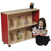 Primary Coloured Children's Bookcase