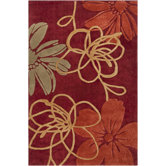 Himalaya Floral Wine Rug