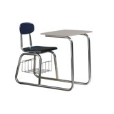 Quick Ship Dual Entry Chair Combo Desk with Book Rack