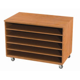 Paper Five Fixed Shelves Storage Unit