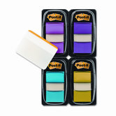 Flags/Filing Tabs Pack, Assorted Colors, 200 Flags and 12 Tabs per Pack