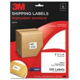 Shipping Labels,Inkjet Paper,3-1/3"x4",150/PK,White