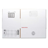 Mailing Box,Size C,Labels Included,14"x10"x5-1/2",White