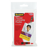 Scotch Id Badge Size Thermal Laminating Pouches, 10/Pack