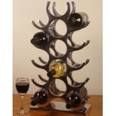 15 Bottle Cast and Polished Solid Aluminium Wine Rack