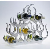 10 Bottle Cast and Polished Solid Aluminium Wine Rack