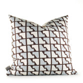 Estrella Faux Houndstooth Pillow in Cornflower