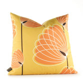 Aequorea Lotus Pillow in Sunflower and Sunshine