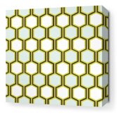 Estrella Plinko Stretched Wall Art in Grass
