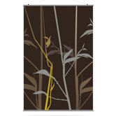 Morning Glory Tall Grass Slat in Charcoal and Olive